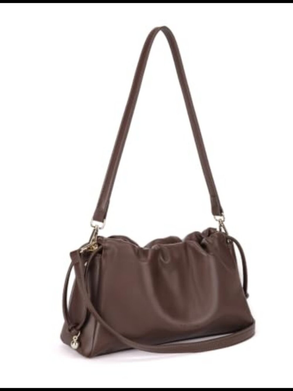 Vegan Leather Hobo Shoulder Bag Crossbody Purse
